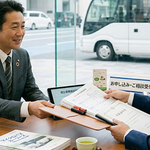 法人用 マイクロバス リース 審査 流れ