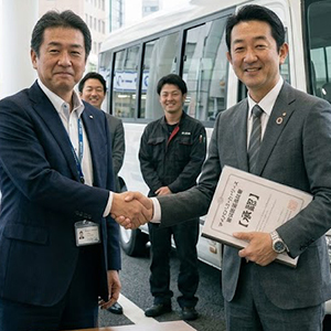法人用 マイクロバス リース 審査 流れ